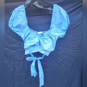 Nwot Altar'd State Cropped Tie Top